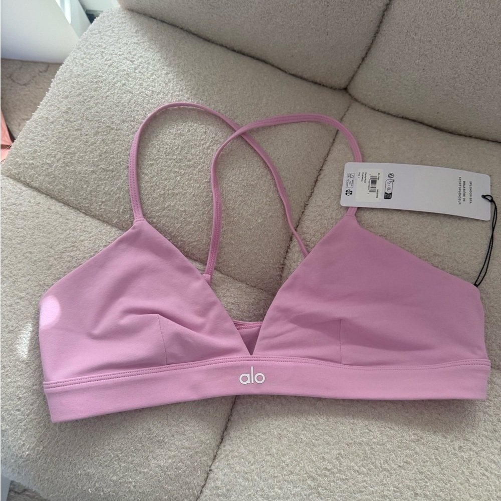 ALO Yoga Women's candy heart Pink splendor bra - Picture 2 of 2